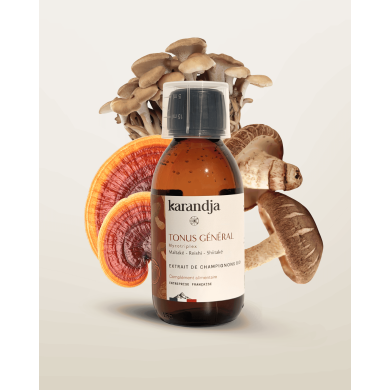 Extrait de Champignons Bio TONUS GENERAL
Maïtaké - Reishi - Shiitaké