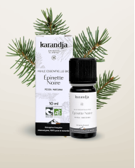 Huile essentielle EPINETTE NOIRE Bio chémotypée, 100% pure et naturelle, Karandja laboratoire.