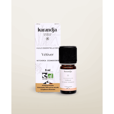 Huile essentielle bio VÉTIVER